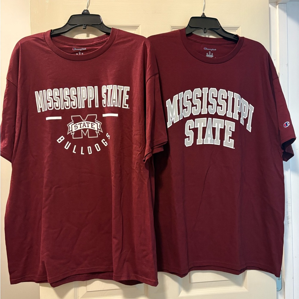 Champion Maroon Mississippi State Short Sleeve Tees